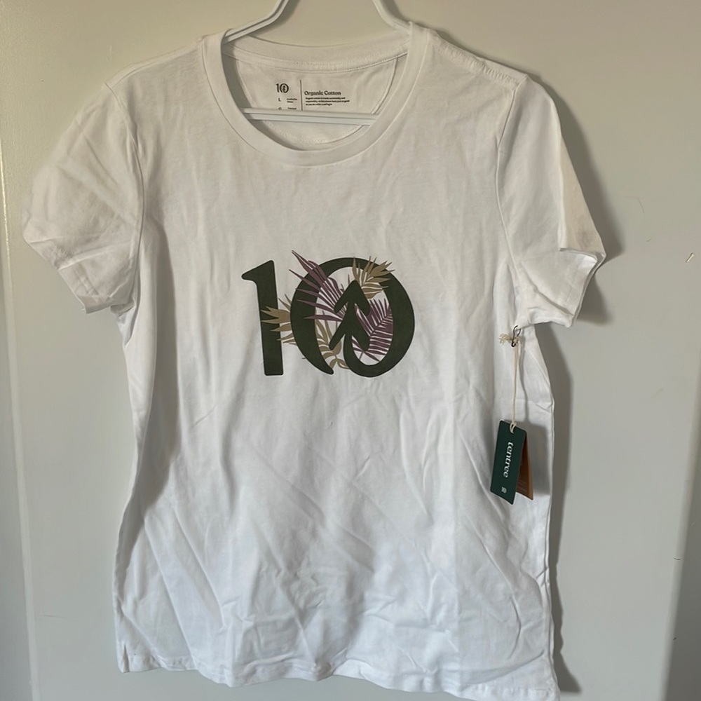 tentree White Short Sleeve Tee Eco-Friendly Design